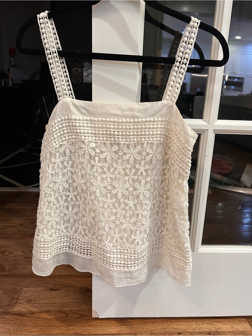 Joie Ivory Crochet Camisole Tank Top